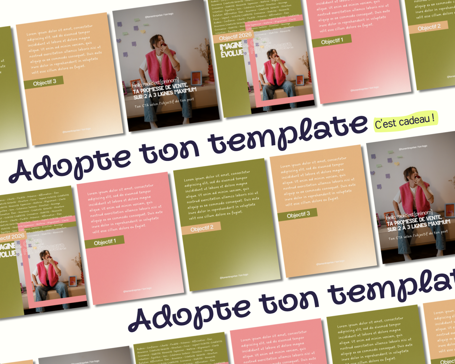 Template Canva carousel gratuit